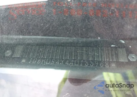 2004 Cadillac Deville Standard z USA, uszkodzony, nr VIN 1G6KD54Y44U133968